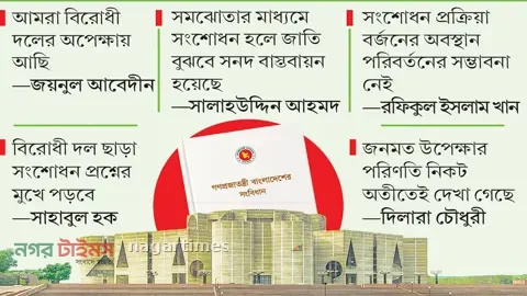বিরোধী দল ছাড়াই সংবিধান সংশোধনের পথে সরকার: রাজনৈতিক মহলে আলোচনা-সমালোচনা